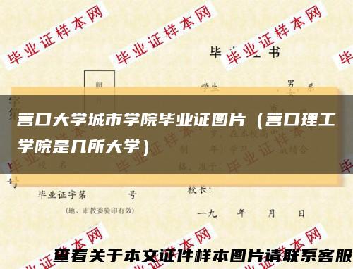 营口大学城市学院毕业证图片（营口理工学院是几所大学）缩略图