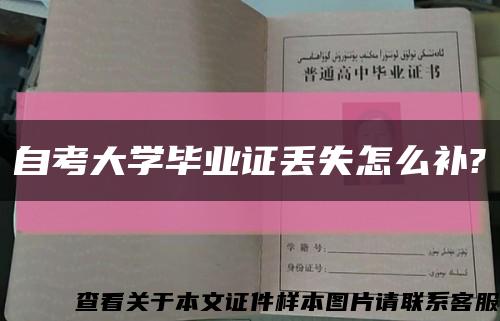 自考大学毕业证丢失怎么补?缩略图