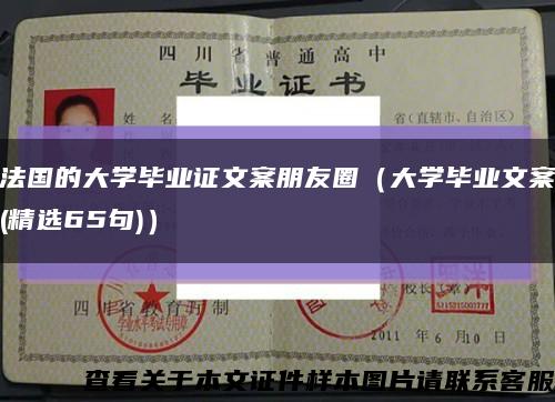 法国的大学毕业证文案朋友圈（大学毕业文案(精选65句)）缩略图