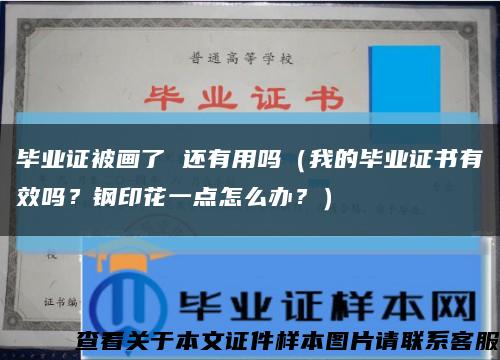 毕业证被画了 还有用吗（我的毕业证书有效吗？钢印花一点怎么办？）缩略图