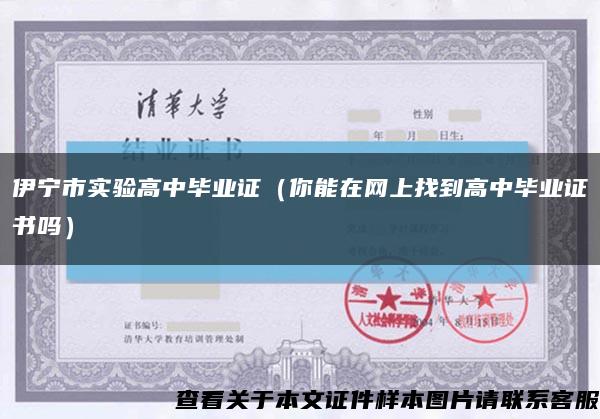 伊宁市实验高中毕业证（你能在网上找到高中毕业证书吗）缩略图