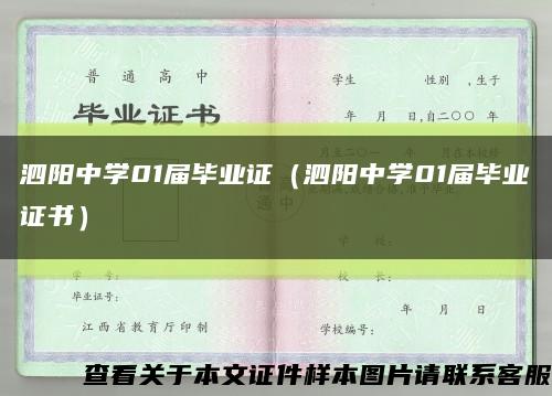 泗阳中学01届毕业证（泗阳中学01届毕业证书）缩略图