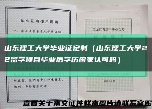 山东理工大学毕业证定制（山东理工大学22留学项目毕业后学历国家认可吗）缩略图