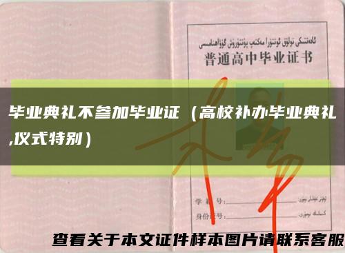 毕业典礼不参加毕业证（高校补办毕业典礼,仪式特别）缩略图