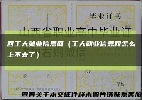 西工大就业信息网（工大就业信息网怎么上不去了）缩略图