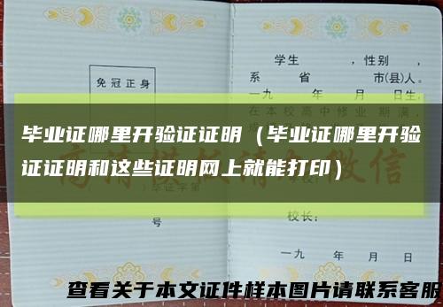 毕业证哪里开验证证明（毕业证哪里开验证证明和这些证明网上就能打印）缩略图