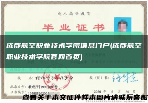 成都航空职业技术学院信息门户(成都航空职业技术学院官网首页)缩略图