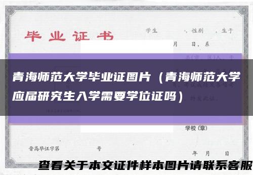 青海师范大学毕业证图片（青海师范大学应届研究生入学需要学位证吗）缩略图