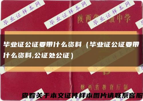 毕业证公证要带什么资料（毕业证公证要带什么资料,公证处公证）缩略图