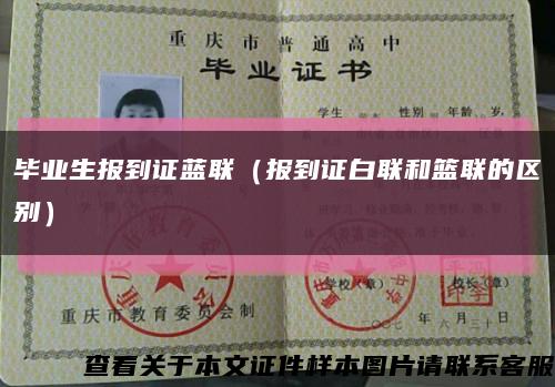 毕业生报到证蓝联（报到证白联和篮联的区别）缩略图