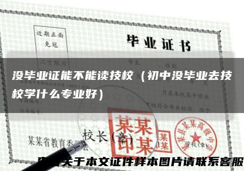 没毕业证能不能读技校（初中没毕业去技校学什么专业好）缩略图