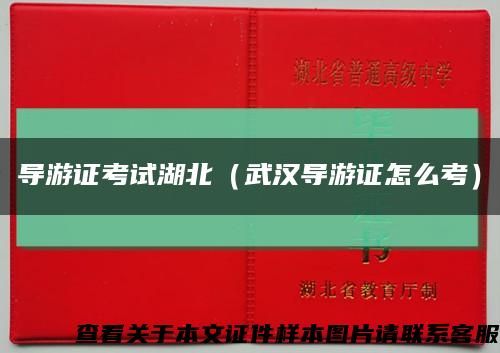 导游证考试湖北（武汉导游证怎么考）缩略图