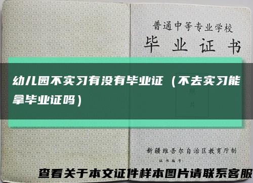 幼儿园不实习有没有毕业证（不去实习能拿毕业证吗）缩略图