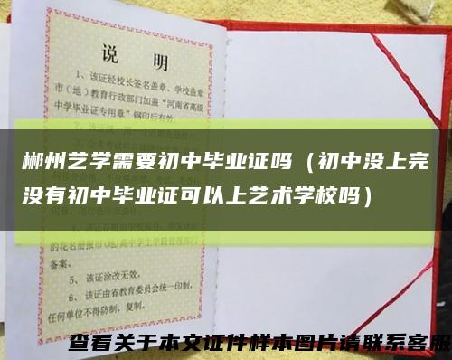 郴州艺学需要初中毕业证吗（初中没上完没有初中毕业证可以上艺术学校吗）缩略图