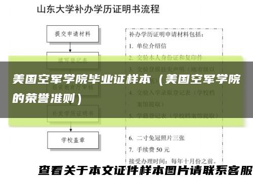 美国空军学院毕业证样本（美国空军学院的荣誉准则）缩略图