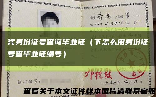 凭身份证号查询毕业证（下怎么用身份证号查毕业证编号）缩略图