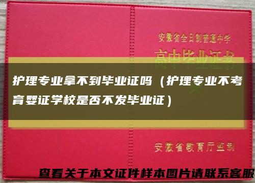 护理专业拿不到毕业证吗（护理专业不考育婴证学校是否不发毕业证）缩略图