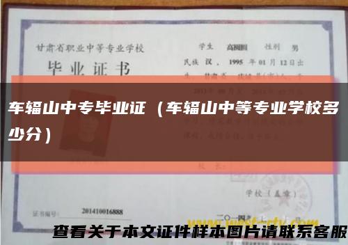 车辐山中专毕业证（车辐山中等专业学校多少分）缩略图