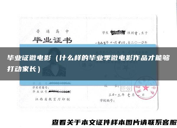 毕业证微电影（什么样的毕业季微电影作品才能够打动家长）缩略图