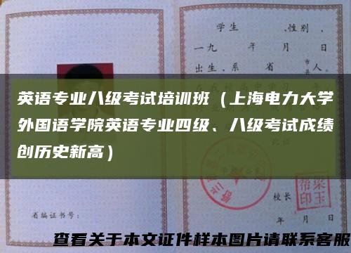 英语专业八级考试培训班（上海电力大学外国语学院英语专业四级、八级考试成绩创历史新高）缩略图