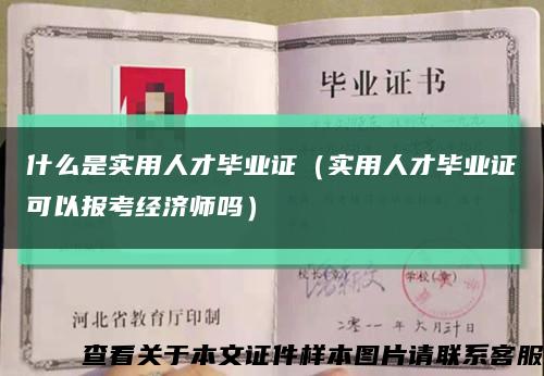 什么是实用人才毕业证（实用人才毕业证可以报考经济师吗）缩略图