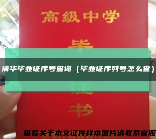 清华毕业证序号查询（毕业证序列号怎么查）缩略图