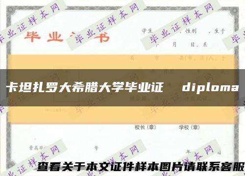 卡坦扎罗大希腊大学毕业证  diploma缩略图