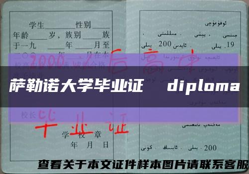 萨勒诺大学毕业证  diploma缩略图