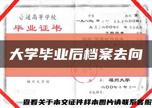 大学毕业后档案去向缩略图