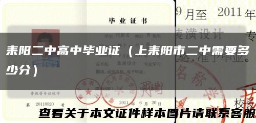 耒阳二中高中毕业证（上耒阳市二中需要多少分）缩略图