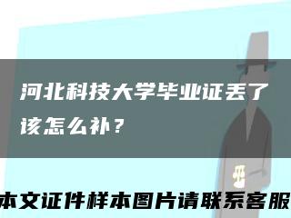 河北科技大学毕业证丢了该怎么补？缩略图