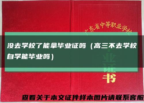 没去学校了能拿毕业证吗（高三不去学校自学能毕业吗）缩略图