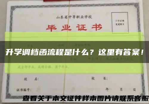 升学调档函流程是什么？这里有答案！缩略图