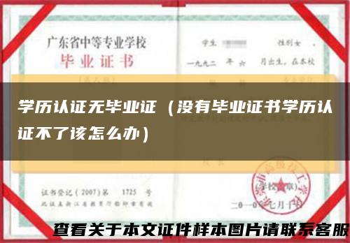 学历认证无毕业证（没有毕业证书学历认证不了该怎么办）缩略图