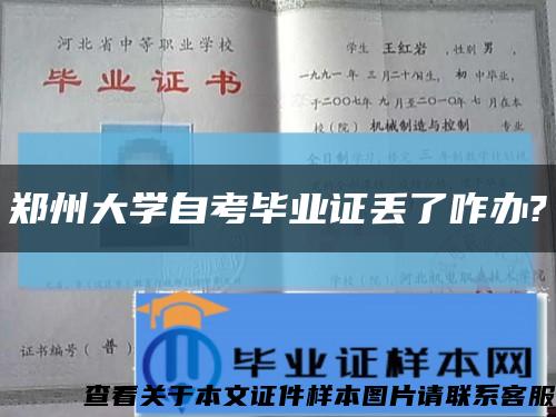 郑州大学自考毕业证丢了咋办?缩略图