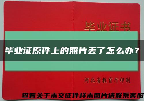 毕业证原件上的照片丢了怎么办？缩略图