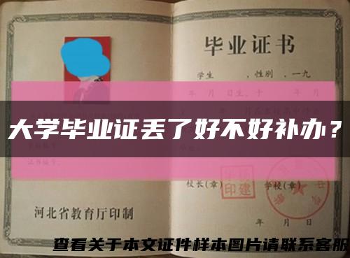 大学毕业证丢了好不好补办？缩略图