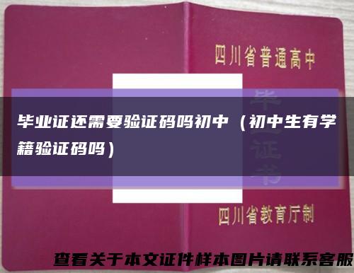 毕业证还需要验证码吗初中（初中生有学籍验证码吗）缩略图