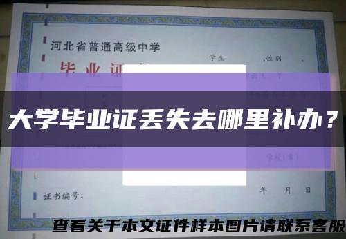 大学毕业证丢失去哪里补办？缩略图