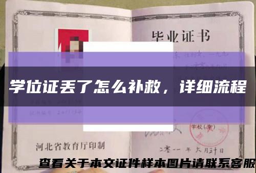 学位证丢了怎么补救，详细流程缩略图