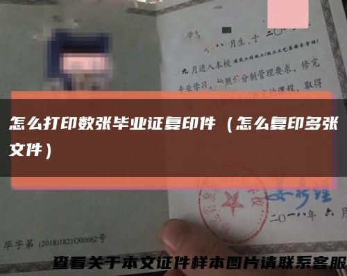 怎么打印数张毕业证复印件（怎么复印多张文件）缩略图