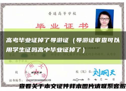 高考毕业证掉了导游证（导游证审查可以用学生证吗高中毕业证掉了）缩略图