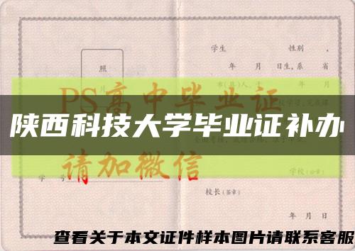 陕西科技大学毕业证补办缩略图