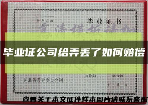 毕业证公司给弄丢了如何赔偿缩略图