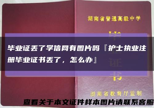 毕业证丢了学信网有图片吗『护士执业注册毕业证书丢了，怎么办』缩略图