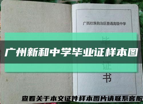 广州新和中学毕业证样本图缩略图