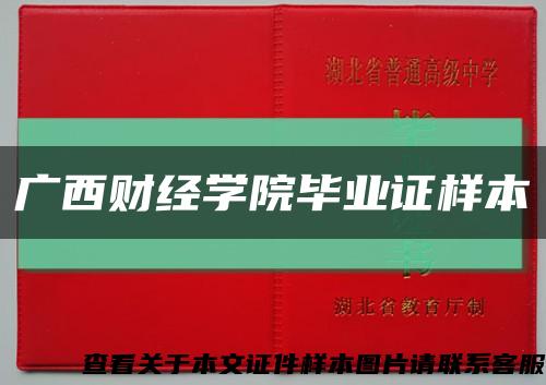 广西财经学院毕业证样本缩略图