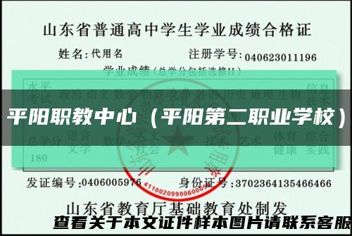 平阳职教中心（平阳第二职业学校）缩略图