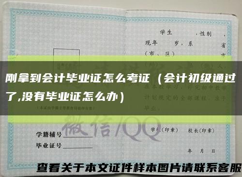 刚拿到会计毕业证怎么考证（会计初级通过了,没有毕业证怎么办）缩略图