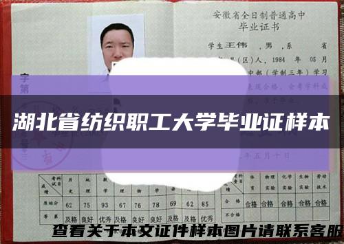 湖北省纺织职工大学毕业证样本缩略图